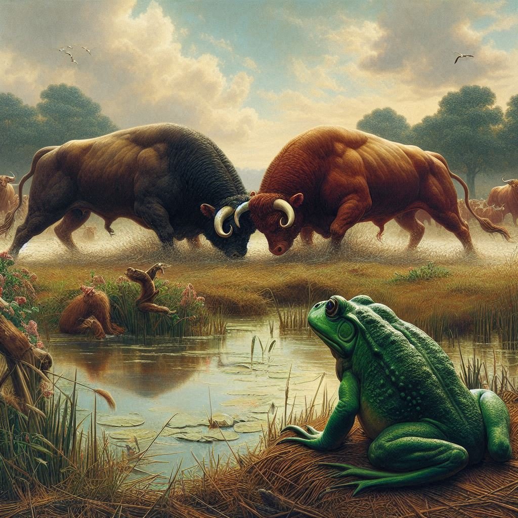 The Fighting Bulls and the Frog